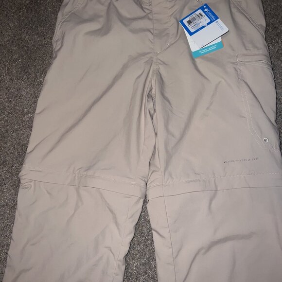 Columbia Women's Zip Off Khaki Pants Convertible Fossil Aruba Omni Shade 30 PFG - Picture 15 of 16